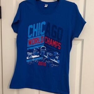 Chicago World Champs 2016 Blue Graphic Tee